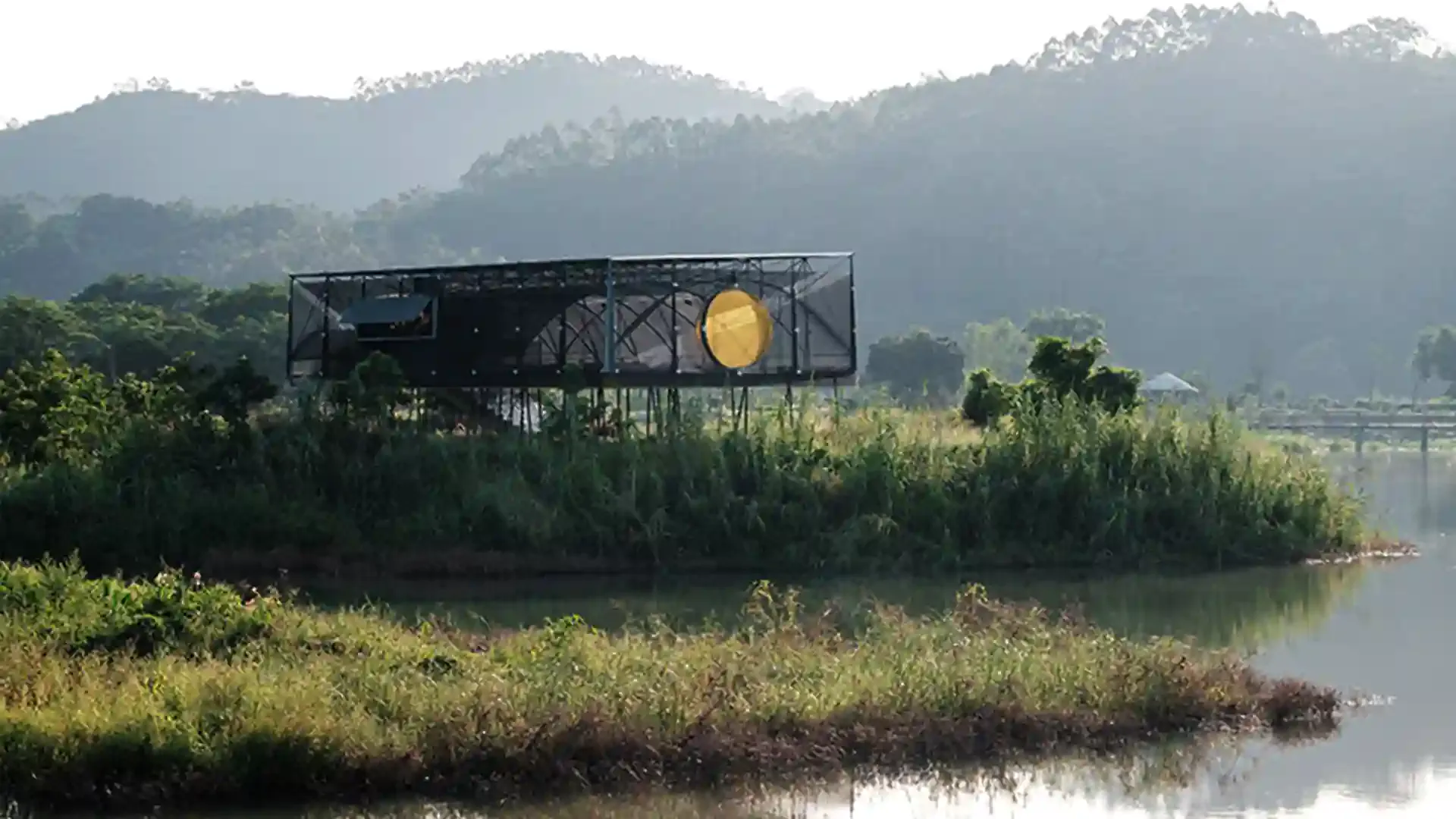 Moon Pavilion احیای گلخانه متروکه با سازه چوبیفلزی 🌕
