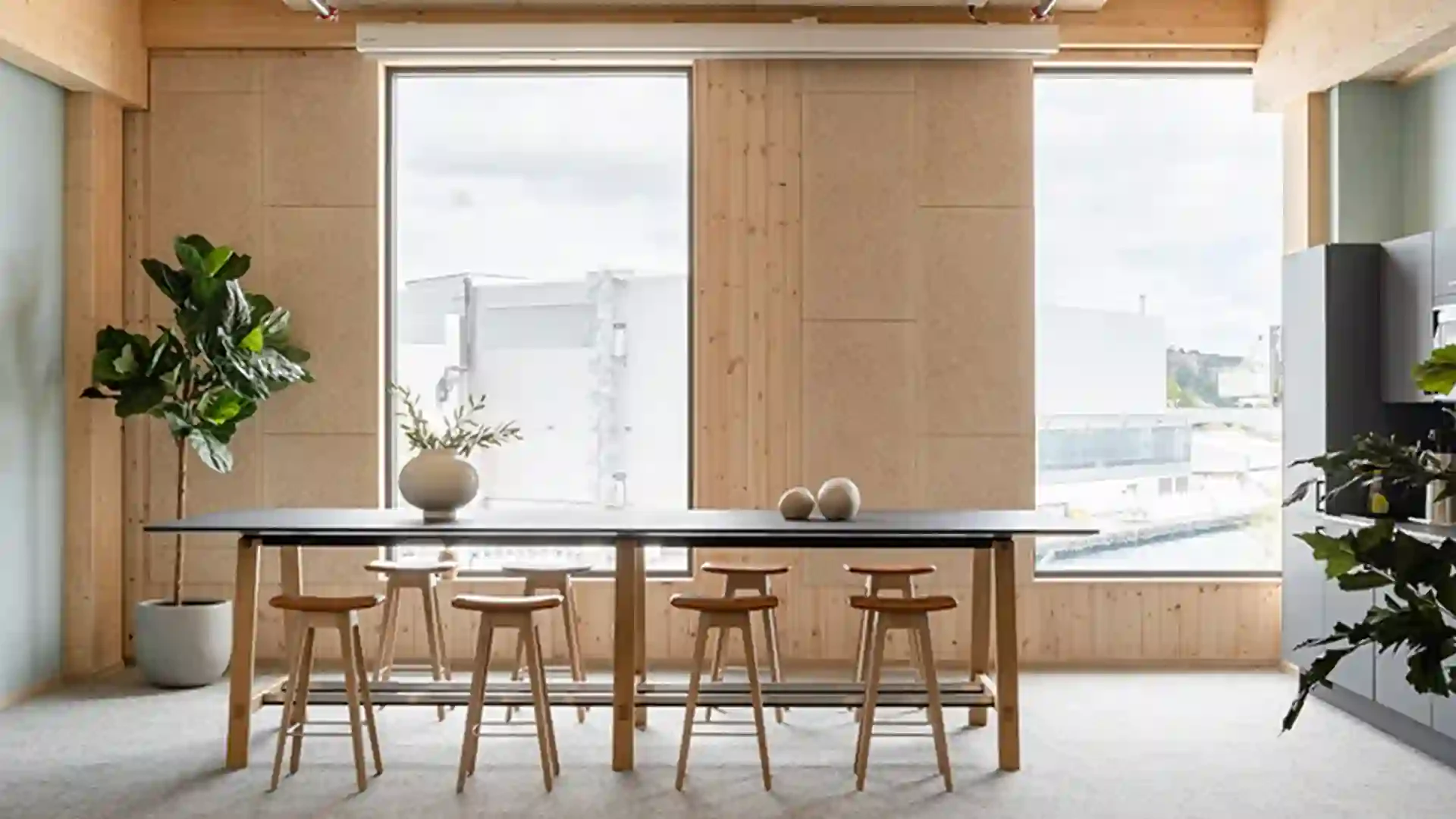 Oslotre و Lumber 4 سازه چوبی CLTبتن و نمای سبز در نروژ 🌲