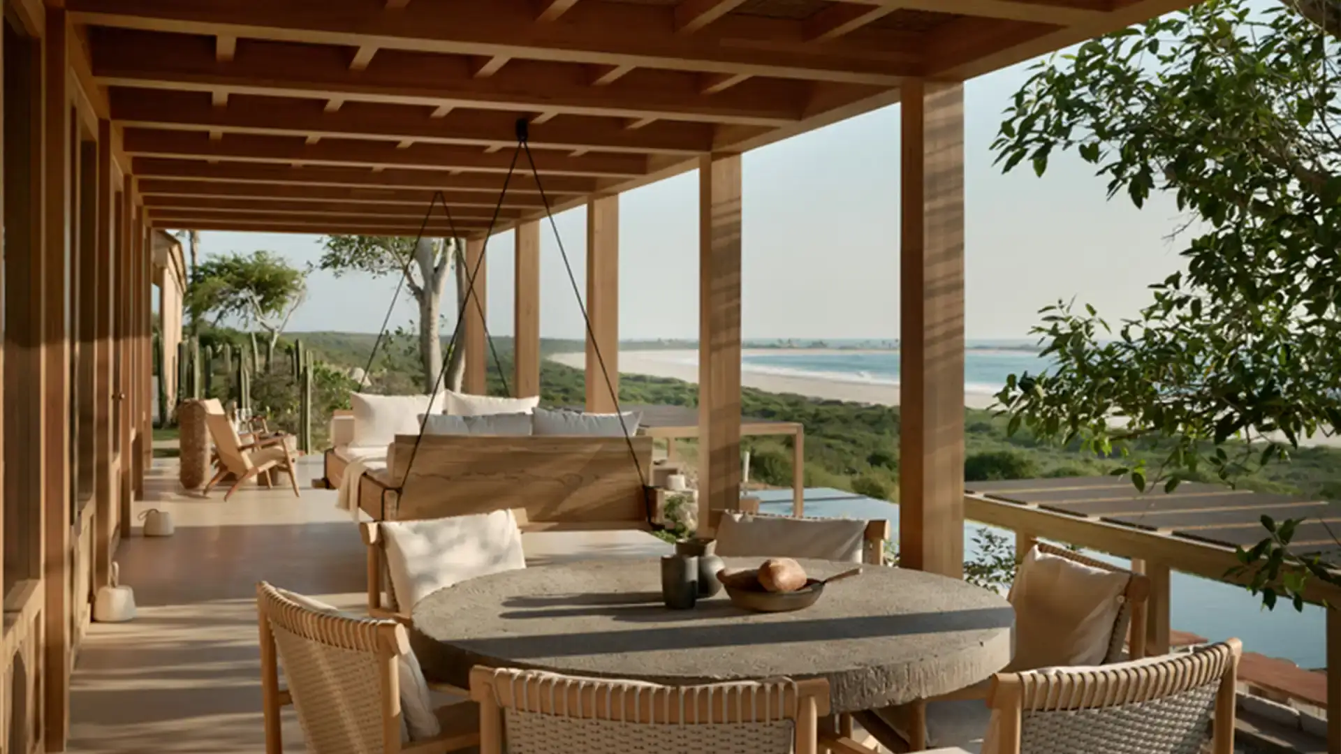 خانه چوبی Rancho Sereno؛ تلفیق سنت و طبیعت مکزیک