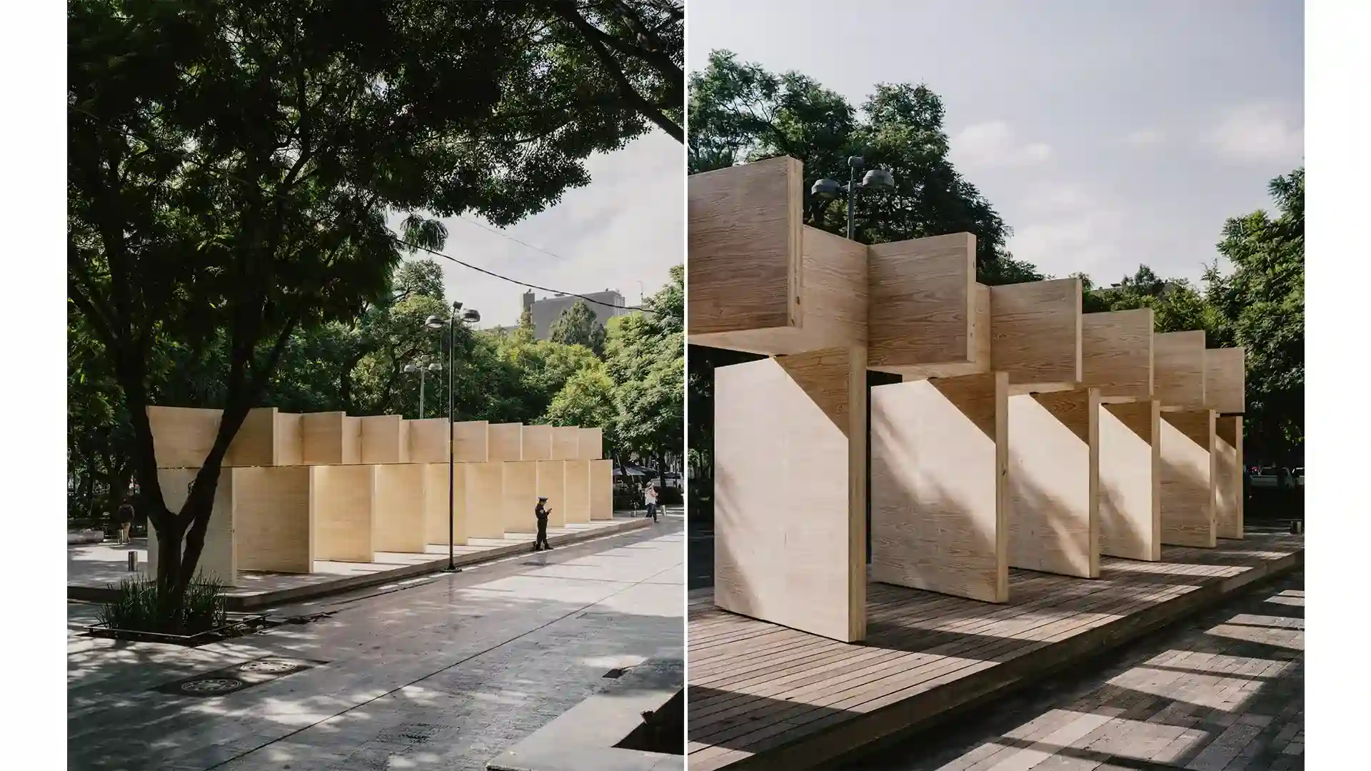 پاویون چرخان CLT از PPAA در Mextrópoli 2025 درخشی 🌲
