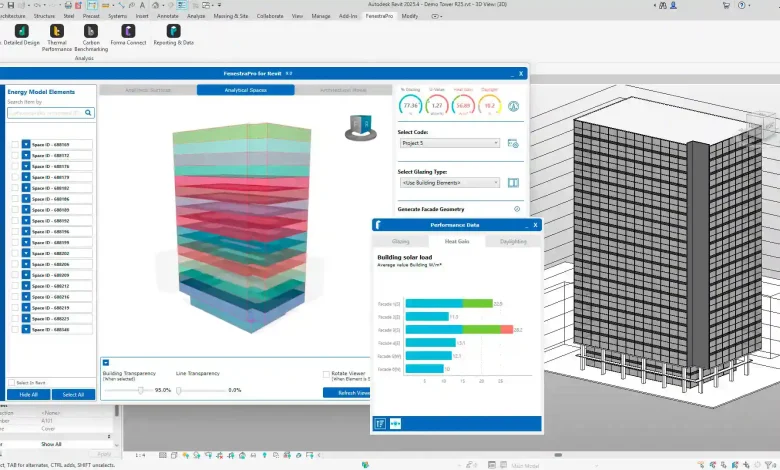 FenestraPro ابزار تحلیل عملکرد نما در Revit و Forma💻