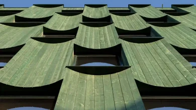 Oslotre و Lumber 4 سازه چوبی CLTبتن و نمای سبز در نروژ 🌲