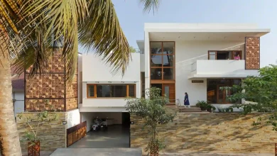 پاویون استخر تراکوتا Belagavi معماری حسی در هند 🇮🇳