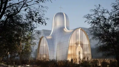 کلیسای Holy Trinity؛ تلفیق ایمان و پناه در طرح Aranchii