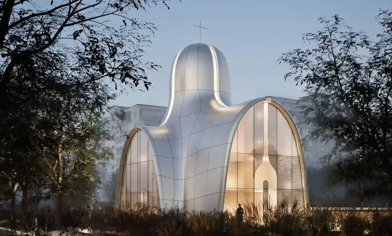 کلیسای Holy Trinity؛ تلفیق ایمان و پناه در طرح Aranchii