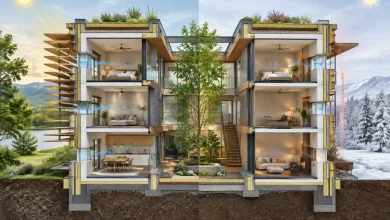 چگونه بدون کولر و بخاری دمای ساختمان را تنظیم کنیم